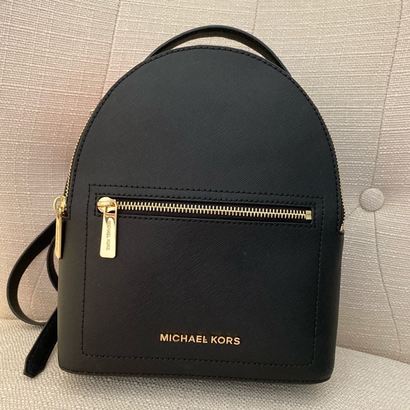 Michael Kors Handbags - Michael Kors Jessa Small Black  Backpack